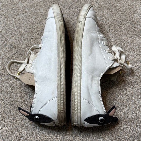 Kate Spade | New York Lucie French Bulldog Sneakers in White Size 9.5 - Picture 10 of 14